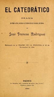 Tapa de El catedrático