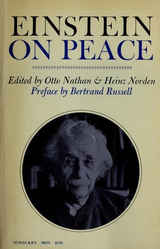 Tapa de Einstein on peace