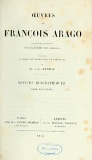 Tapa de Oeuvres de François Arago