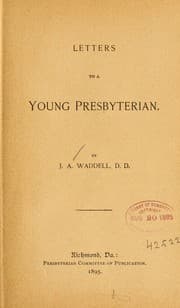Tapa de Letters to a young Presbyterian...