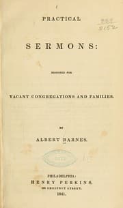 Tapa de Practical sermons: designed for vacant congregations and families