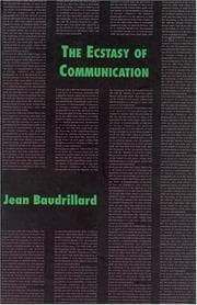 Tapa de The ecstasy of communication