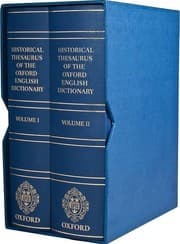 Tapa de Historical thesaurus of the Oxford English dictionary