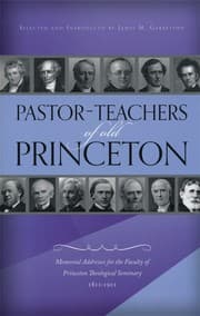 Tapa de Pastor-Teachers of Old Princeton
