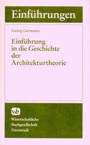 Tapa de Einführung in die Geschichte der Architekturtheorie