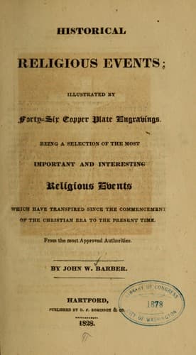 Tapa de Historical religious events, ...
