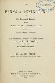 Tapa de The Penns and Peningtons of the seventeenth century in their domestic and religious life