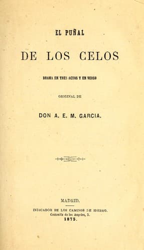 Tapa de El puñal de los celos