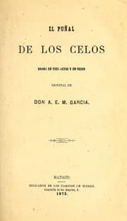 Tapa de El puñal de los celos