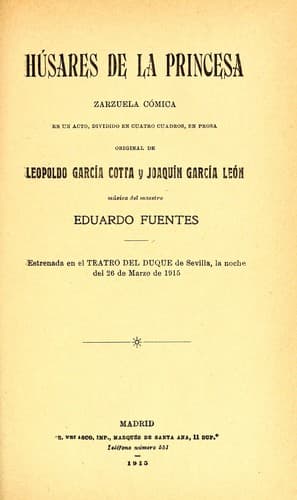 Tapa de Húsares de la princesa