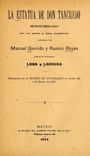 Tapa de La estatua de don Tancredo
