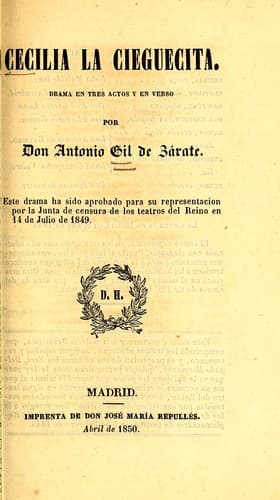 Tapa de Cecilia la cieguecita
