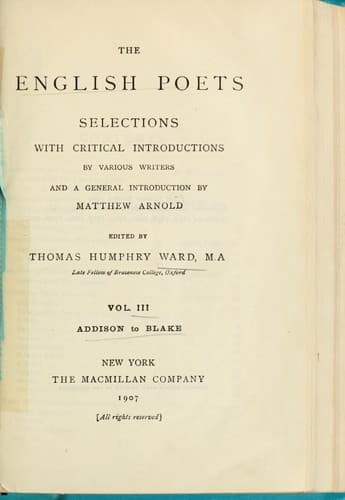Tapa de The English poets