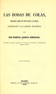 Tapa de Las bodas de Colás