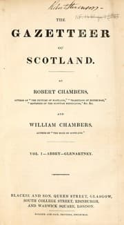 Tapa de The gazetteer of Scotland. [With plates and maps.]