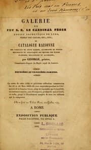 Tapa de Galerie de feu S.E. le cardinal Fesch ...