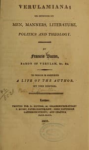 Tapa de Verulamiana; or, Opinions on men, manners, literature, politics and theology