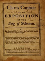 Tapa de Clavis cantici, or, An exposition of the Song of Solomon