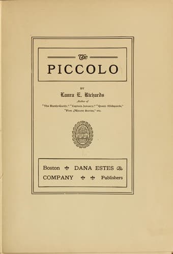 Tapa de The piccolo poems