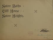 Tapa de Sutro baths, Cliff House, Sutro Heights