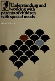 Tapa de Understanding and working with parents of children with special needs
