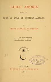 Tapa de Liber amoris