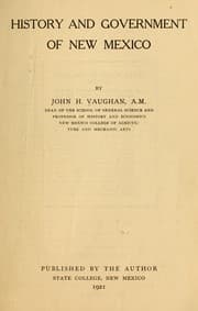 Tapa de History and government of New Mexico