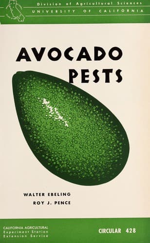 Tapa de Avocado pests