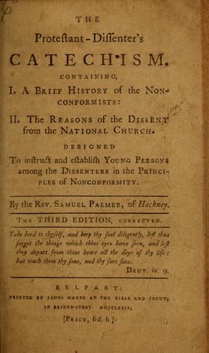 Tapa de The Protestant-dissenter's catechism