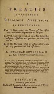 Tapa de A treatise concerning religious affections
