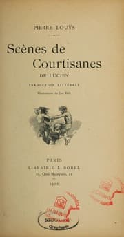 Tapa de Scènes de courtisanes de Lucien
