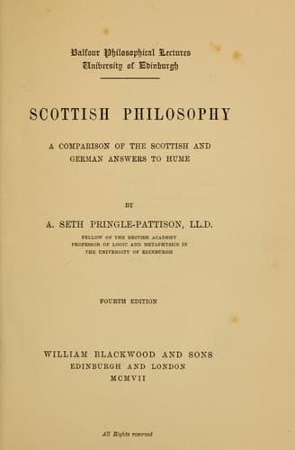 Tapa de Scottish philosophy