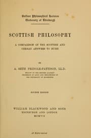 Tapa de Scottish philosophy