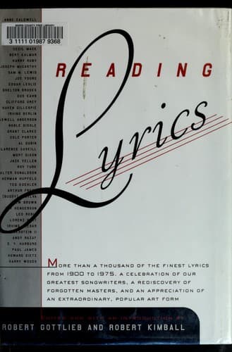 Tapa de Reading lyrics
