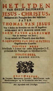 Tapa de Het lyden van onsen saligmaker Jesus-Christus