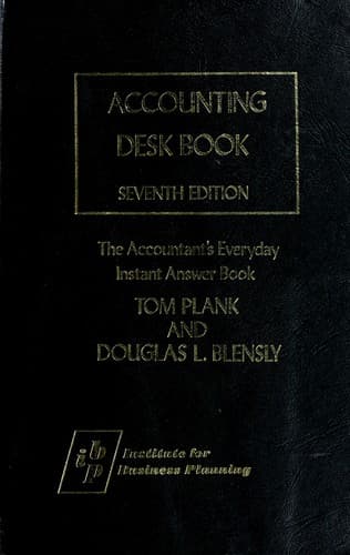 Tapa de Accounting desk book
