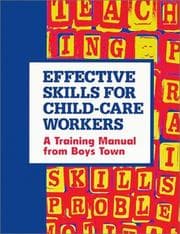 Tapa de Effective skills for child-care workers