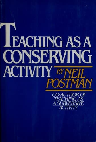 Tapa de Teaching as a conserving activity