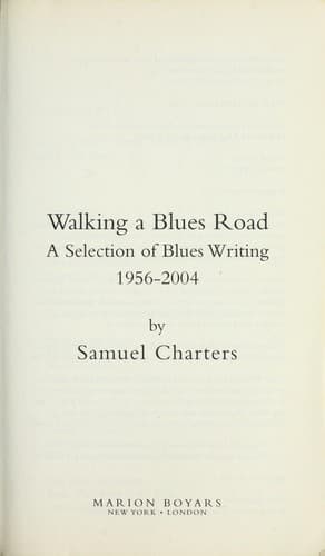 Tapa de Walking a blues road
