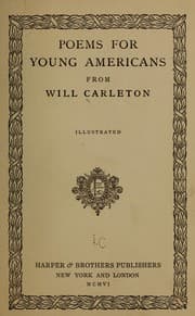 Tapa de Poems for young Americans from Will Carleton ...