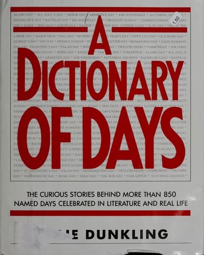 Tapa de A dictionary of days