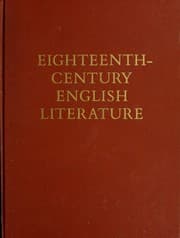 Tapa de Eighteenth-century English literature