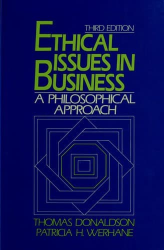 Tapa de Ethical issues in business