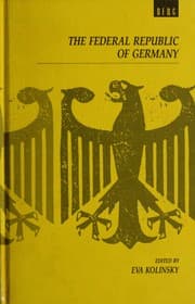 Tapa de The Federal Republic of Germany: The End of an Era (Yearbook of Contemporary Germany Series: N)