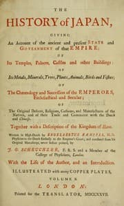 Tapa de The history of Japan, giving an account of the ancient and present state and government of that empire