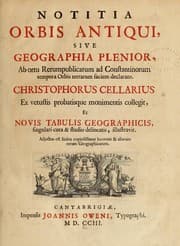 Tapa de Notitia orbis antiqui, sive, Geographia plenior