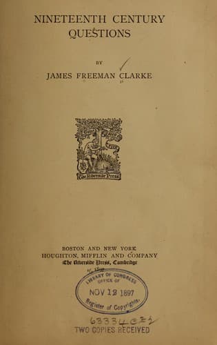 Tapa de Nineteenth century questions.