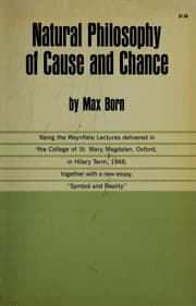 Tapa de Natural philosophy of cause and chance