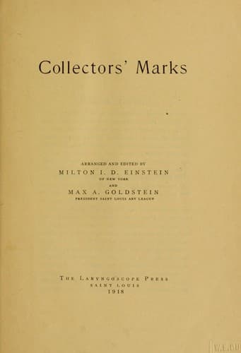 Tapa de Collectors' marks