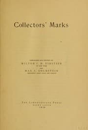 Tapa de Collectors' marks